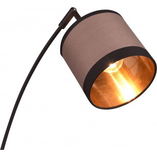 Lampa podłogowa 3 abażury Davos beżowo-brązowa | Reality