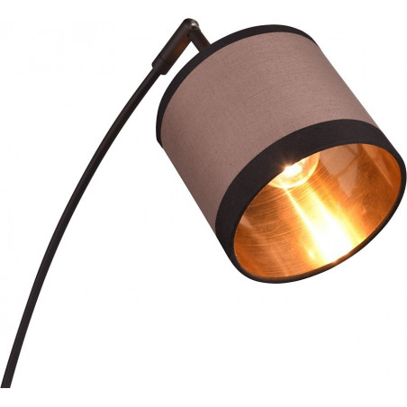 Lampa podłogowa 3 abażury Davos beżowo-brązowa | Reality