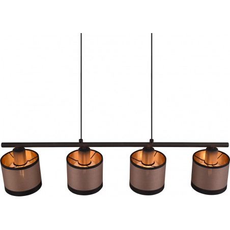Lampa wisząca Davos beżowo-brązowa Reality | 75cm