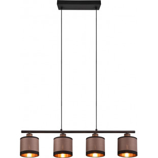 Lampa wisząca Davos beżowo-brązowa Reality | 75cm