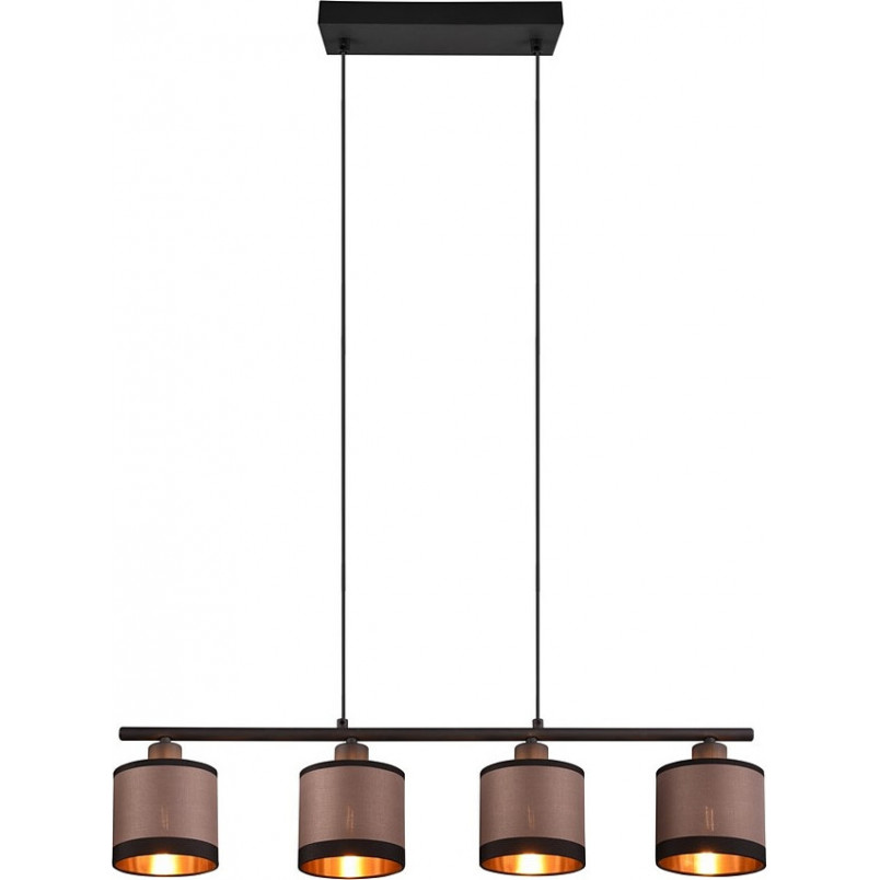 Lampa wisząca Davos beżowo-brązowa Reality | 75cm