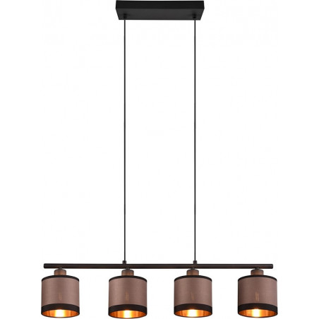 Lampa wisząca Davos beżowo-brązowa Reality | 75cm