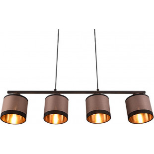 Lampa wisząca Davos beżowo-brązowa Reality | 75cm