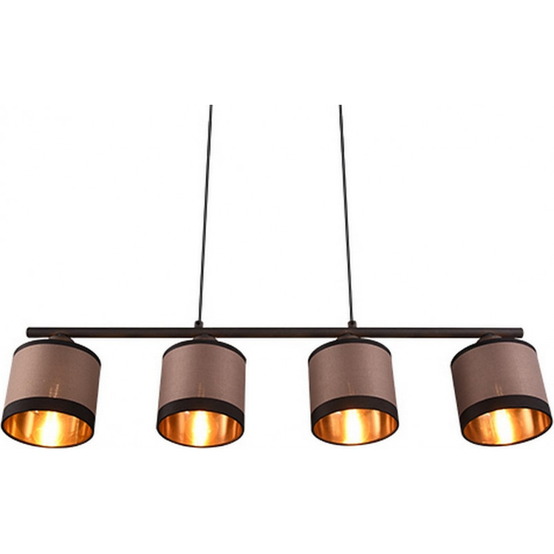 Lampa wisząca Davos beżowo-brązowa Reality | 75cm