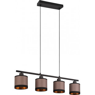 Lampa wisząca Davos beżowo-brązowa Reality | 75cm