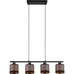 Lampa wisząca Davos beżowo-brązowa Reality | 75cm