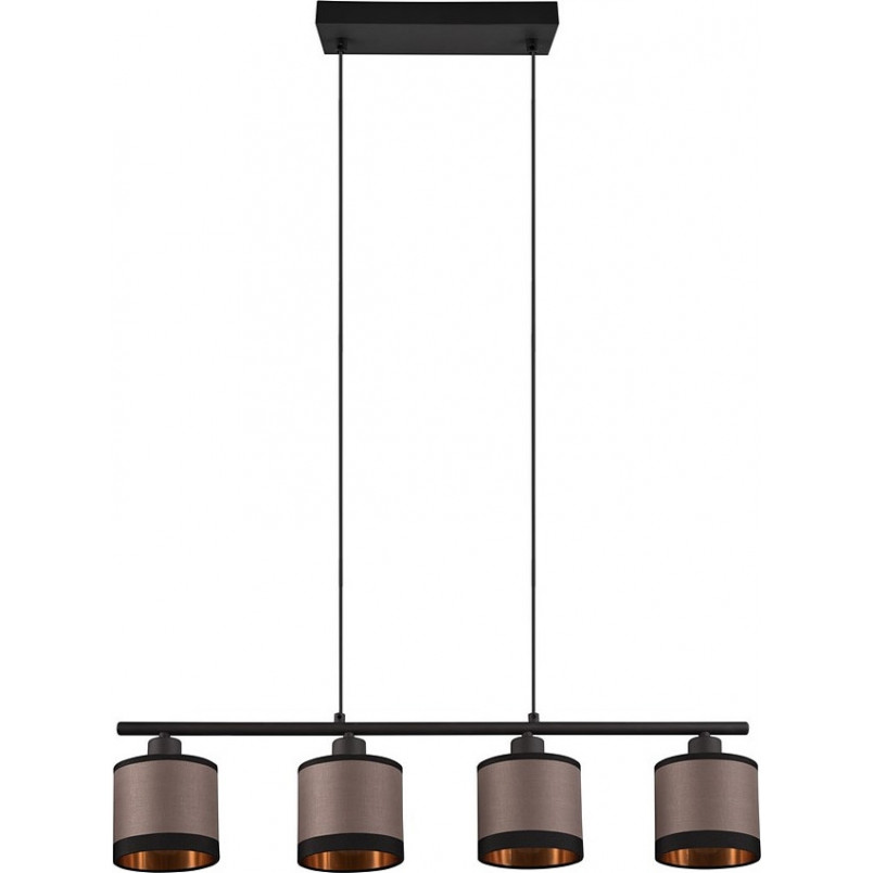 Lampa wisząca Davos beżowo-brązowa Reality | 75cm