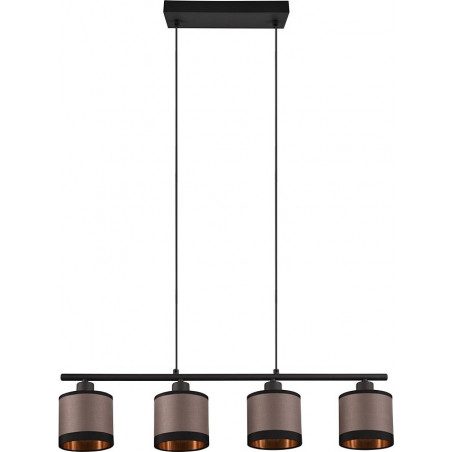 Lampa wisząca Davos beżowo-brązowa Reality | 75cm