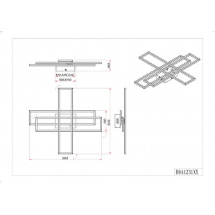Plafon LED czarny z pilotem | Reality Corso - Nowoczesne oświetlenie