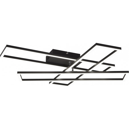 Plafon LED czarny z pilotem | Reality Corso - Nowoczesne oświetlenie