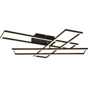 Plafon LED czarny z pilotem | Reality Corso - Nowoczesne oświetlenie