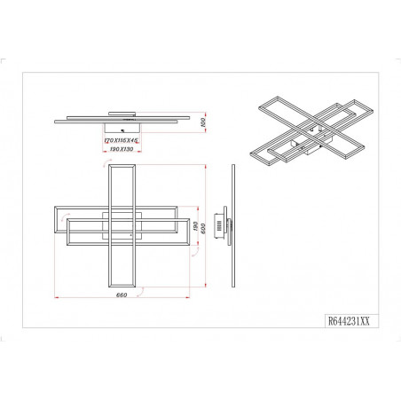 Plafon LED Corso - nowoczesny, ściemniany, z pilotem | Reality