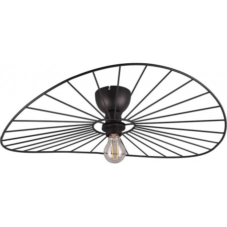 Plafon druciany "Kapelusz" Chapeau 60cm czarny - Reality