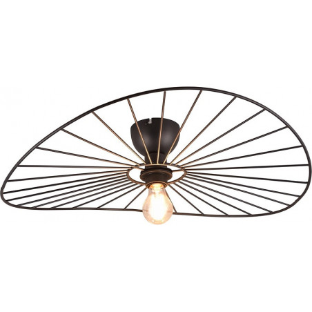 Plafon druciany "Kapelusz" Chapeau 60cm czarny - Reality