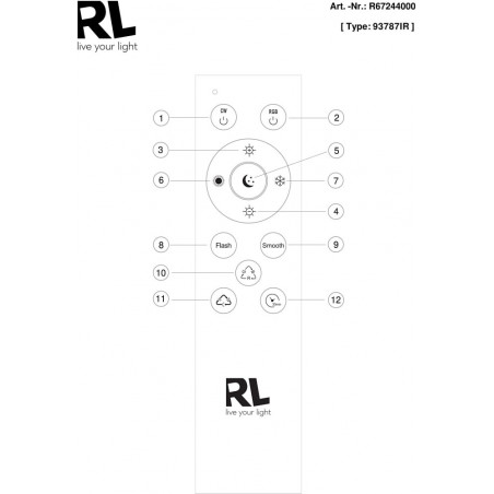 Plafon RGB Cartida LED 38cm - Pilot, Zmiana Kolorów | Reality