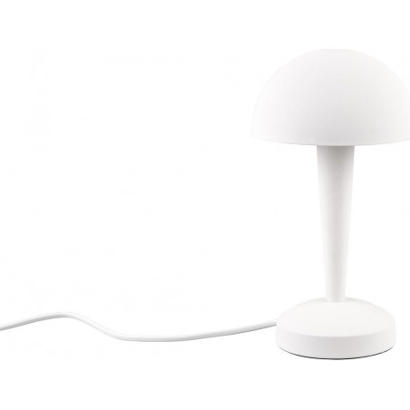 Lampa stołowa LED Retro Canaria biała | Reality