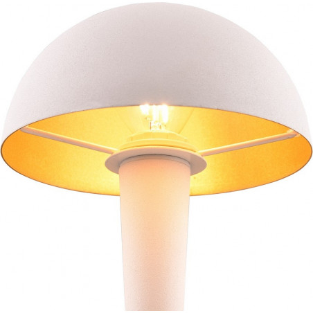 Lampa stołowa LED Retro Canaria biała | Reality