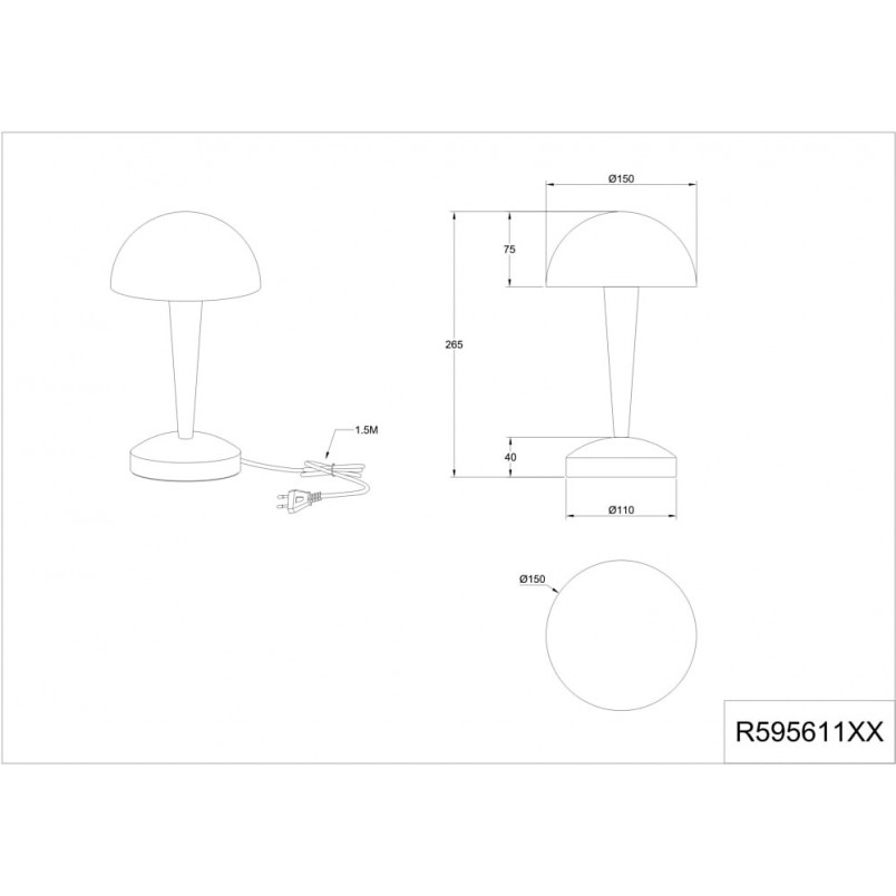 Lampa stołowa Retro Canaria LED - Realistyczny Design