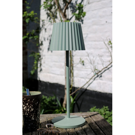Lampa ogrodowa na stół Justine LED zielona Lucide
