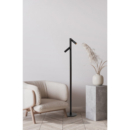 Lampa zewnętrzna stojąca z włącznikiem dotykowym Antrim LED 120cm czarna Lucide