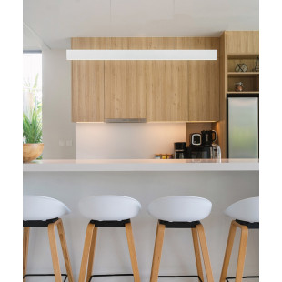 Lampa wisząca podłużna liniowa Raya II 119cm LED biała Lucide