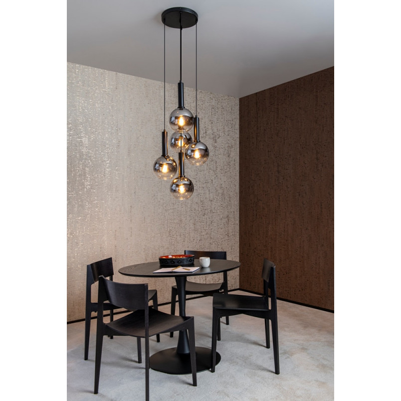 Lampa wisząca Marius V Lucide - 5 kloszy, szklane kule