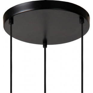 Lampa wisząca Marius III Lucide | 3 szkło dymione, E27