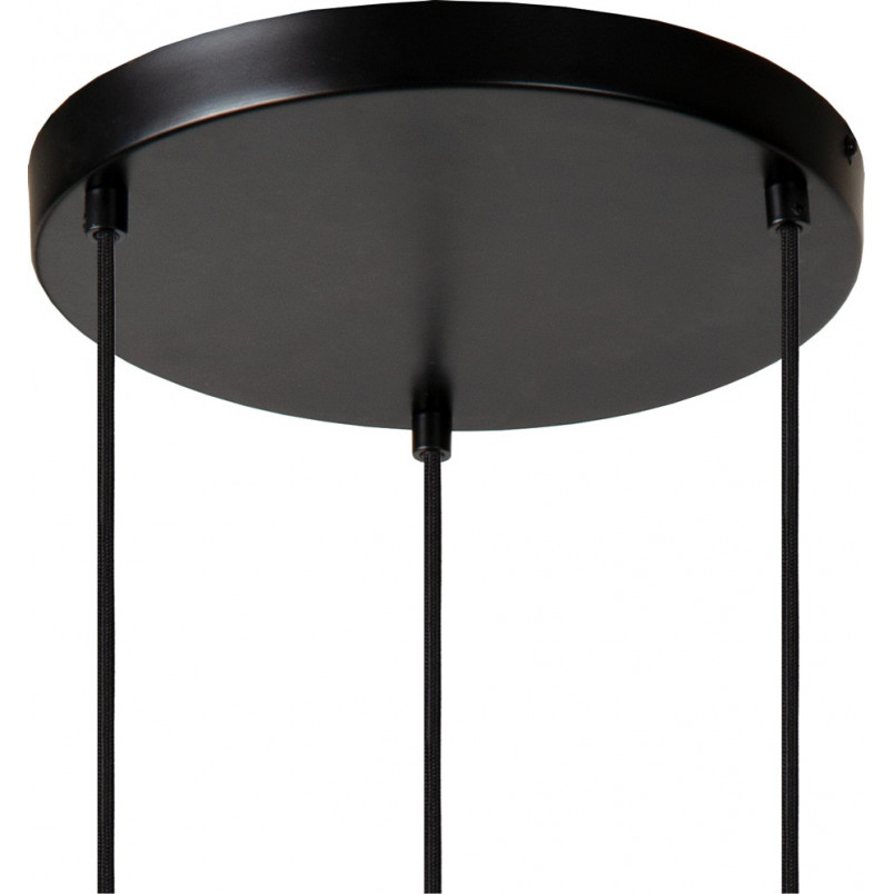 Lampa wisząca Marius III Lucide | 3 szkło dymione, E27