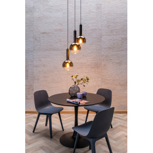 Lampa wisząca Marius III Lucide | 3 szkło dymione, E27