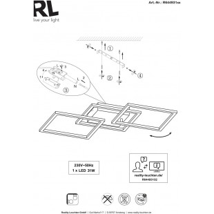 Plafon LED Trail - Nowoczesny design, 5 lat gwarancji | Reality