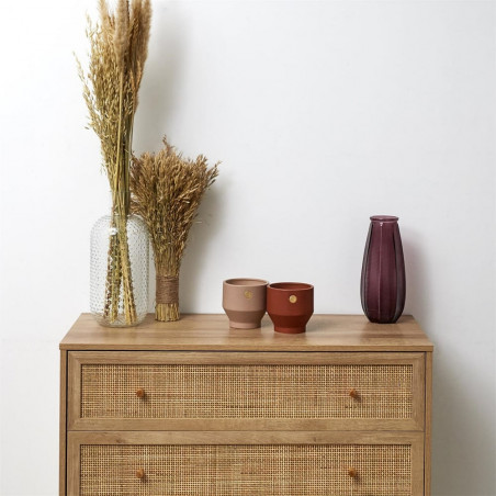 Komoda Bali Intesi: Boho styl, 3 szuflady, 90x39cm - Kup Teraz!