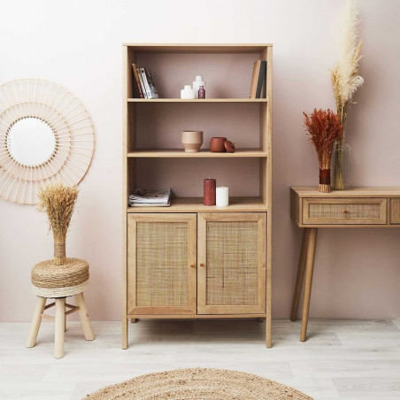 Regał Boho Bali 80x37cm Intesi - Naturalny Design