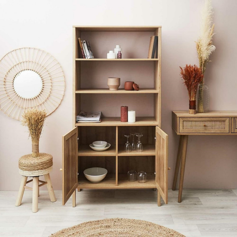 Regał Boho Bali 80x37cm Intesi - Naturalny Design