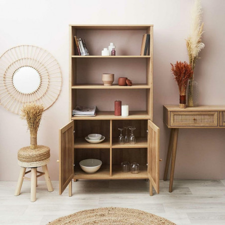 Regał Boho Bali 80x37cm Intesi - Naturalny Design