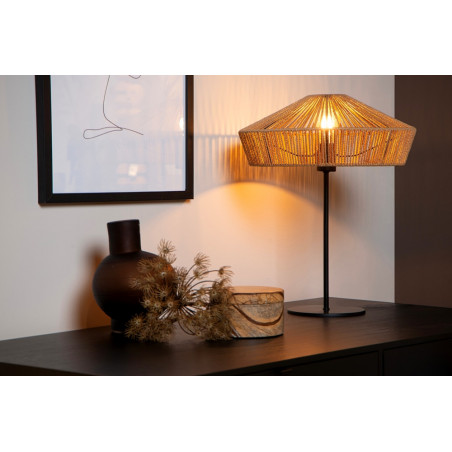 Lampa stołowa rattanowa Yunkai | Lucide | Boho | Sklep