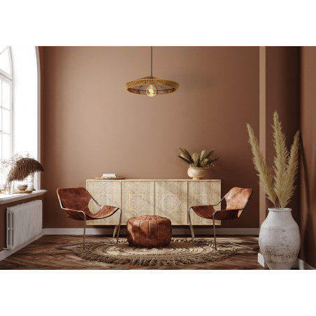Lampa wisząca rattanowa boho Yunkai | Lucide - Elegancki design