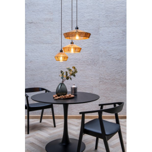 Lampa Wisząca Rattanowa Boho Yunkai III Lucide | 60cm