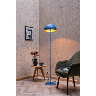 Nowoczesna lampa podłogowa do salonu Siemon niebieska marki Lucide