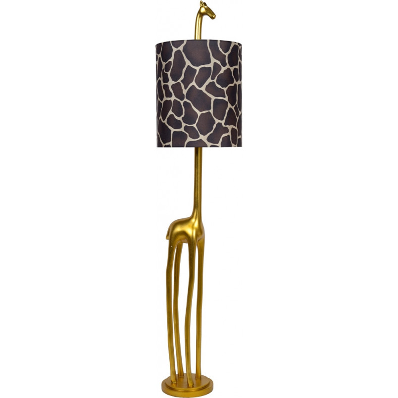 Lampa podłogowa Miss Tall Lucide - Złoty mat / Brązowy | Sklep