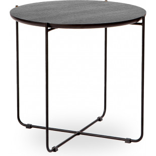 Stolik okrągły Nordifra Neye | Dąb Czarny - Elegancki Design