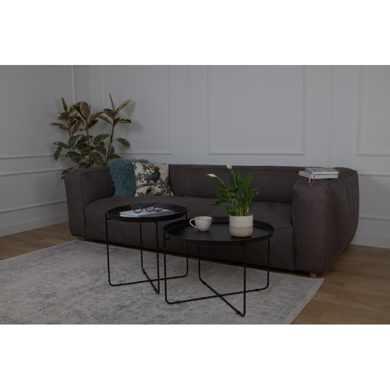 Stolik metalowy Neye 50cm czarny | Nordifra - Stylowy i funkcjonalny