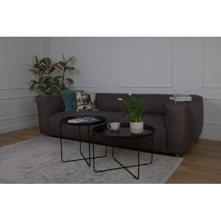 Stolik metalowy Neye 50cm czarny | Nordifra - Stylowy i funkcjonalny