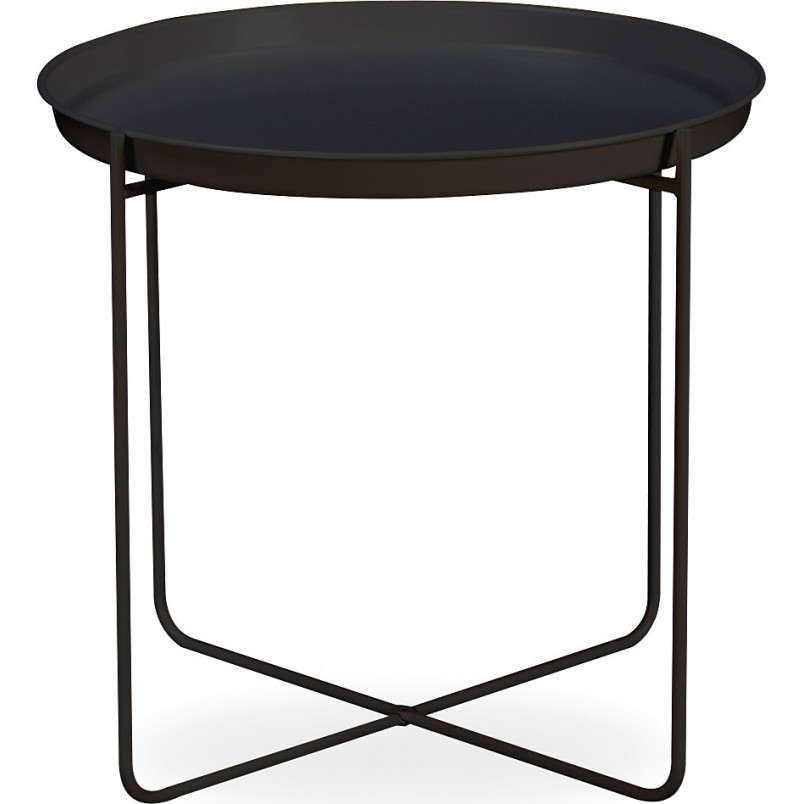Stolik metalowy Neye 50cm czarny | Nordifra - Stylowy i funkcjonalny