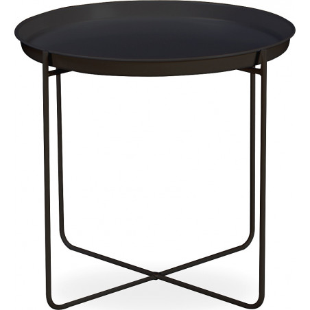 Stolik metalowy Neye 50cm czarny | Nordifra - Stylowy i funkcjonalny