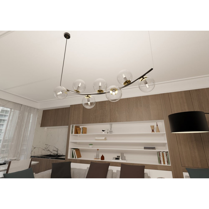 Lampa Wisząca Ritz | 7 Kul Szklanych | Emibig