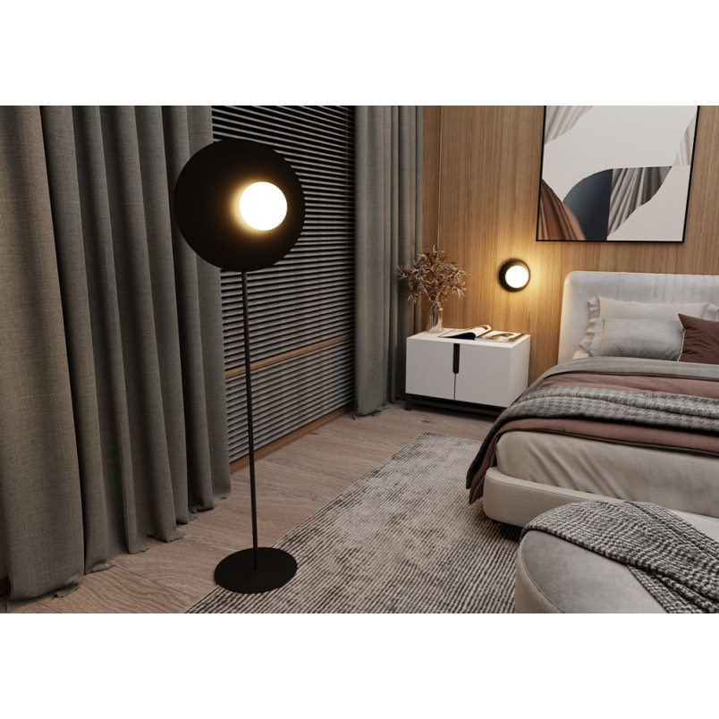 Kinkiet Oslo czarny - szklana kula Emibig | Design i jakość
