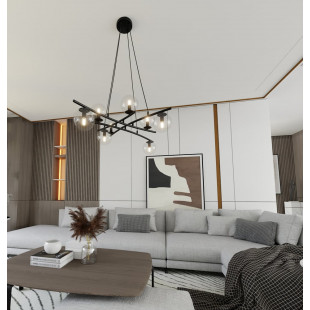 Lampa wisząca Essa VIII - szklane kule, nowoczesny design | Emibig