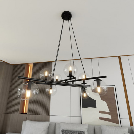 Lampa wisząca Essa VIII - szklane kule, nowoczesny design | Emibig