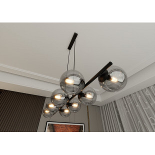 Lampa wisząca RORY VIII - grafit/czarny | Emibig