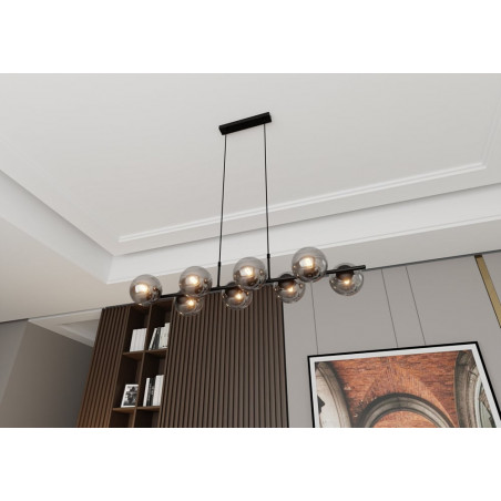 Lampa wisząca RORY VIII - grafit/czarny | Emibig